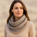 Jonas Raised Spot Knitted Loop Scarf