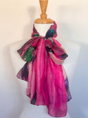 Dragonfly Print Pure Silk Scarf - Pink in Pink