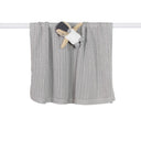 Bailey Pointelle Baby Stroller Blanket - Grey in Grey