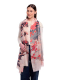 Rosalie Merino Silk Wrap Pink in Pink