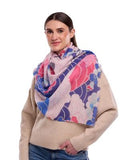 Ruby Merino Silk Scarf