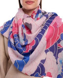 Ruby Merino Silk Scarf