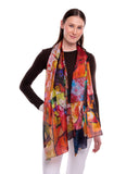 Hummingbird Pure Silk Scarf Multi in Multi