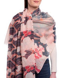Rosalie Merino Silk Wrap Pink
