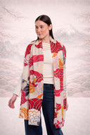 Ruby Merino Silk Scarf