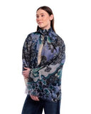 HANA Layered Motifs Design Merino Wool Scarf