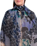 HANA Layered Motifs Design Merino Wool Scarf