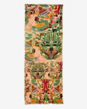 Cascade Painterly Motifs Print Merino Wool Scarf
