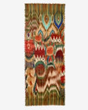 Ember Abstract Landscape and Crane Print Merino Wool Scarf