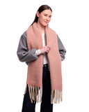 Snug Brushed Chunky Wool Mohair Scarf