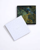 Orika Foliage and Birds Print Wool Silk Scarf