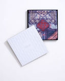 Delphine Geometric Layered Motifs Merino Wool Scarf