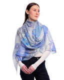 AYA Layered Motifs Design Merino Wool Scarf
