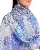 AYA Layered Motifs Design Merino Wool Scarf