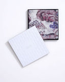 Aven Toile-Style Scenic Village Print Wool Silk Cashmere Scarf