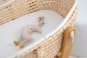 Moon Knit Rattle Pacifier Holder