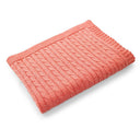 Sammi Cable Baby Blanket Pink in Coral