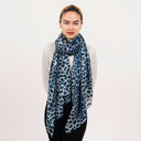 Jaguar Wool Silk Scarf