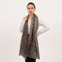 Jaguar Wool Silk Scarf