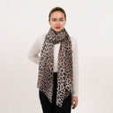 Jaguar Wool Silk Scarf