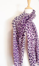 Jaguar Wool Silk Scarf