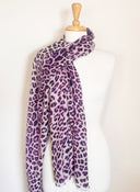 Jaguar Wool Silk Scarf