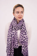 Jaguar Wool Silk Scarf