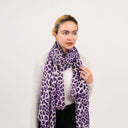 Jaguar Wool Silk Scarf
