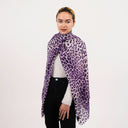 Jaguar Wool Silk Scarf