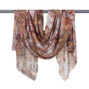 Folio Leaf Merino Wool Modal Scarf