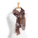 Folio Leaf Merino Wool Modal Scarf