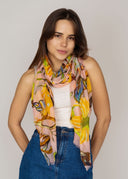 Lilly Pilly Hand Printed Merino Wool Silk Scarf
