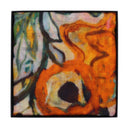 Fleur Hand-Printed Merino Wool Silk Scarf