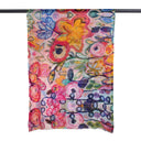 Fleur Hand-Printed Merino Wool Silk Scarf
