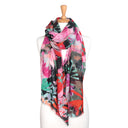 Protea Flower Merino Wool Silk Scarf