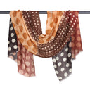 Futura Chequered Spot Merino Wool Silk Scarf