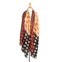 Futura Chequered Spot Merino Wool Silk Scarf