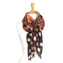 Futura Chequered Spot Merino Wool Silk Scarf