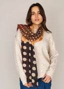 Futura Chequered Spot Merino Wool Silk Scarf