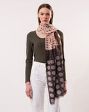 Futura Chequered Spot Merino Wool Silk Scarf