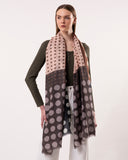 Futura Chequered Spot Merino Wool Silk Scarf