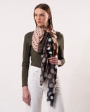 Futura Chequered Spot Merino Wool Silk Scarf