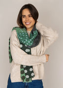 Futura Chequered Spot Merino Wool Silk Scarf