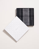 Ripple Fluid Stripe Pattern Wool Silk Scarf Blue