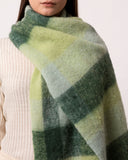 Lumi Woven Plaid Pattern Wool Mohair Chunky Scarf