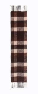 Lumi Woven Plaid Pattern Wool Mohair Chunky Scarf