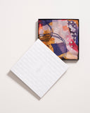 Selene Abstract Painterly Print Wool Modal Scarf