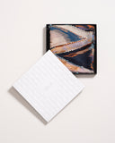 Sienna Chevron Design Embroidered Pure Wool Scarf