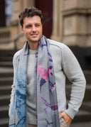 Harmony Hand-printed Pure Wool Scarf