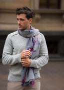 Harmony Hand-printed Pure Wool Scarf